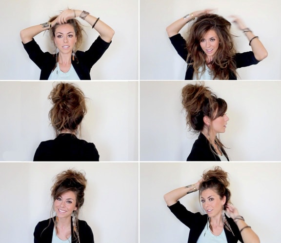 How To Do A Messy Bun With Straight Hair - 5 Ways To Do a Messy Bun | Bun hairstyles, Straight ...